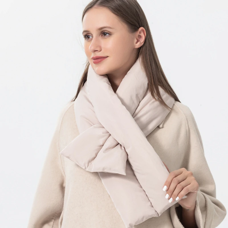 Дизайнерский брендовый зимний пуховой шарф, женские теплые шарфы на шею, водонепроницаемые ветрозащитные пуховые шарфы, уличные шарфы, женский платок
Дизайнерский брендовый зимний пуховой шарф, женские теплые шарфы на шею, водонепроницаемые ветрозащитные пуховые шарфы, уличные шарфы, женский платок