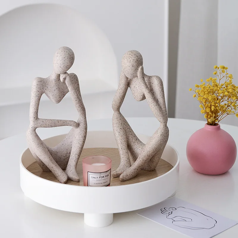 Thinker Statue Resin Figurine Office Home Decoration Desktop Decor Handmade Crafts Sculpture Nordic Abstract Modern Art
Thinker Statue Resin Figurine Office Home Decoration Desktop Decor Handmade Crafts Sculpture Nordic Abstract Modern Art