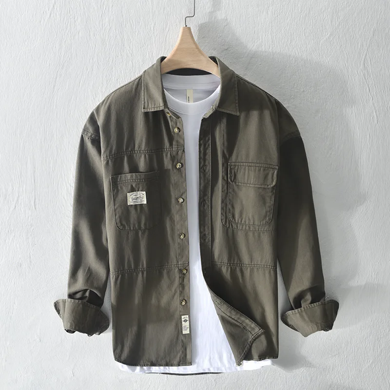 2023 весна осень длинный рукав рубашка мужская японский большой размер Повседневная рубашка с отворотом свободная хлопковая рубашка
2023 весна осень длинный рукав рубашка мужская японский большой размер Повседневная рубашка с отворотом свободная хлопковая рубашка