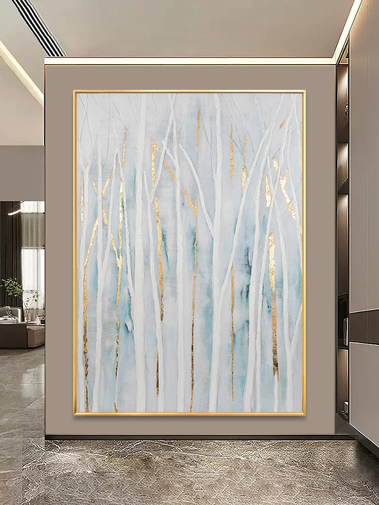 Handmade Painting Modern Minimalistic Abstraction Gold Foil Slightly Luxury Decorative Pachira Macrocarpa Corridor Large Hanging
Handmade Painting Modern Minimalistic Abstraction Gold Foil Slightly Luxury Decorative Pachira Macrocarpa Corridor Large Hanging