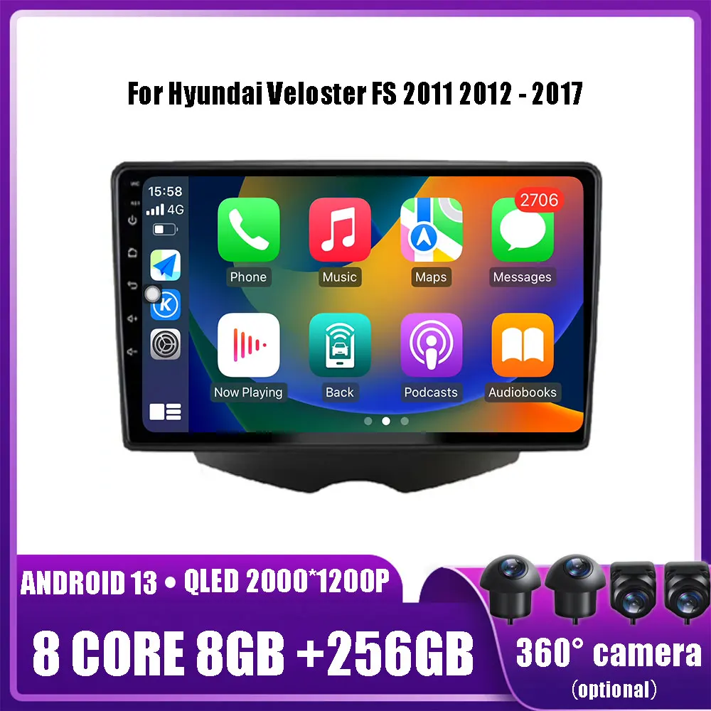 Android 13 For Hyundai Veloster FS 2011 2012 - 2017 Car Radio Stereo Multimedia Video Player GPS Navigation DSP DVD
Android 13 For Hyundai Veloster FS 2011 2012 - 2017 Car Radio Stereo Multimedia Video Player GPS Navigation DSP DVD