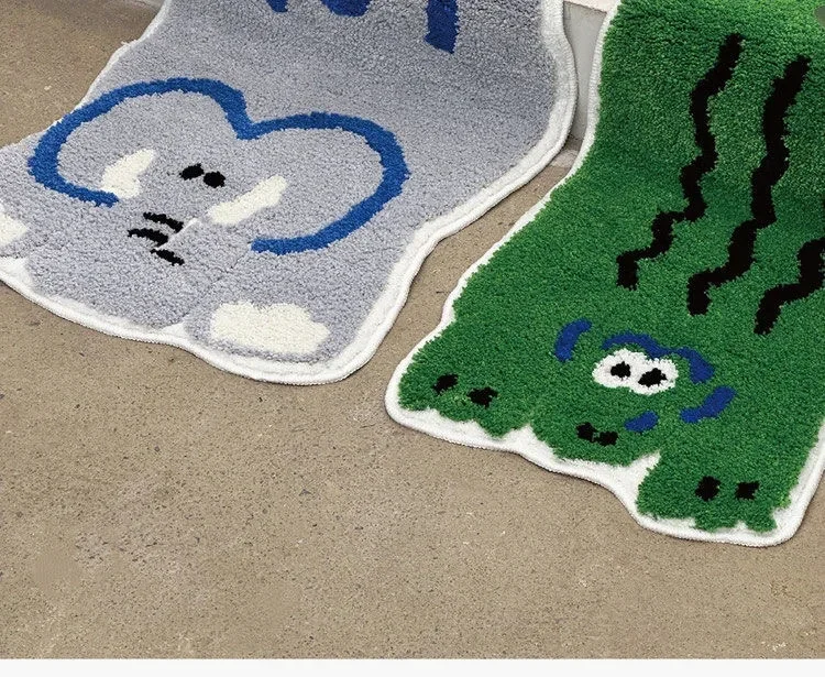 1pc Cartoon Animals Imitation Cashmere Non-slip Mat Carpet Thin Absorbent Bath Mat Washable Shower Bathroom Home Decoration Gift 1pc Cartoon Animals Imitation Cashmere Non-slip Mat Carpet Thin Absorbent Bath Mat Washable Shower Bathroom Home Decoration Gift