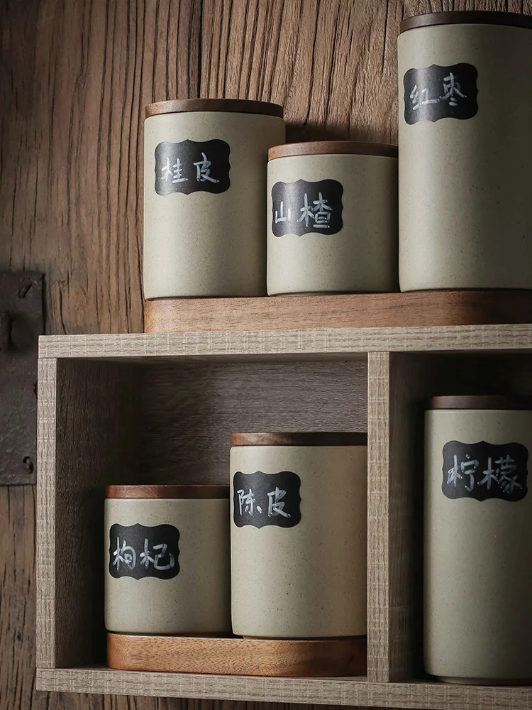 Retro Ceramic Storage Jar Tea Coffee Jars Wooden Lid Sealed Can Organizer Box Home Kitchen Food Storage Containers Kitchen Items
Retro Ceramic Storage Jar Tea Coffee Jars Wooden Lid Sealed Can Organizer Box Home Kitchen Food Storage Containers Kitchen Items