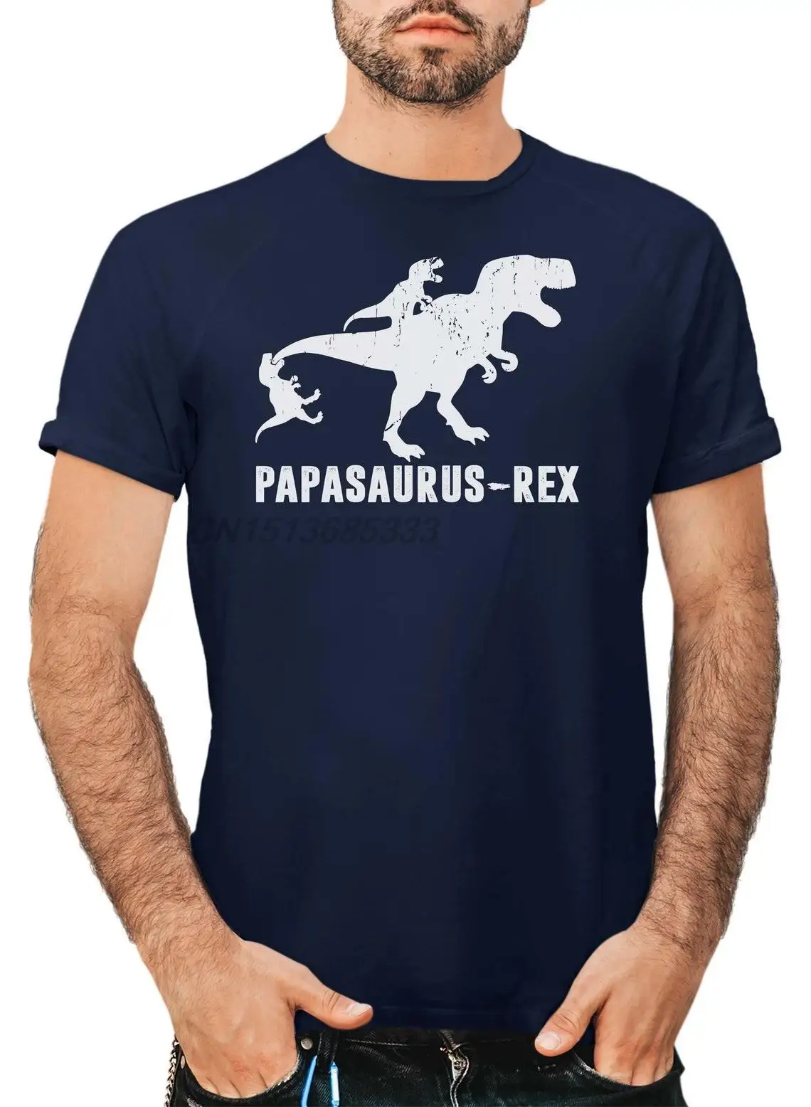 

Papasaurus Rex T-shirts 2 Kids Fun Fathers Day Tshirt Dads Gift Men Fashion Oversized T-shirt Man Smooth Cotton Vintage Tops