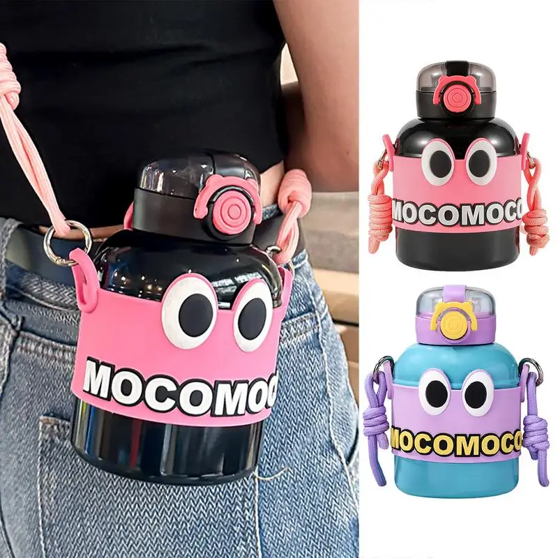 600ml Insulated Bottle For Children Stainless Steel Thermos Cup Double-layer Vacuum Cup Insulated Water Bottle With Strap
600ml Insulated Bottle For Children Stainless Steel Thermos Cup Double-layer Vacuum Cup Insulated Water Bottle With Strap