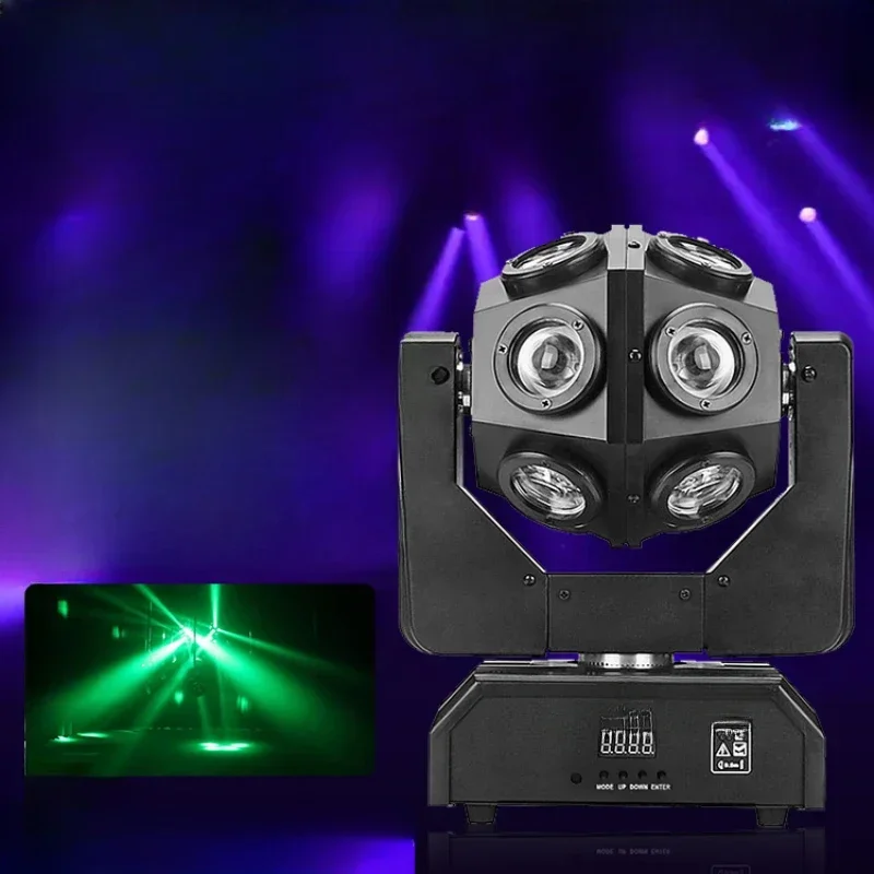 Stage lighting 12 football lights, bar ktv flash, indoor rotating seven color shaking head beam, radium spotlight
Stage lighting 12 football lights, bar ktv flash, indoor rotating seven color shaking head beam, radium spotlight