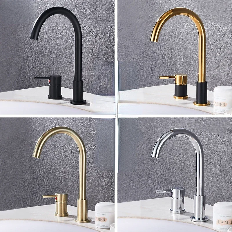 Split Two-Hole Washbasin Faucet Two-Piece Bathroom Cabinet Single Handle Two-Hole Hot and Cold Basin Faucet
Split Two-Hole Washbasin Faucet Two-Piece Bathroom Cabinet Single Handle Two-Hole Hot and Cold Basin Faucet