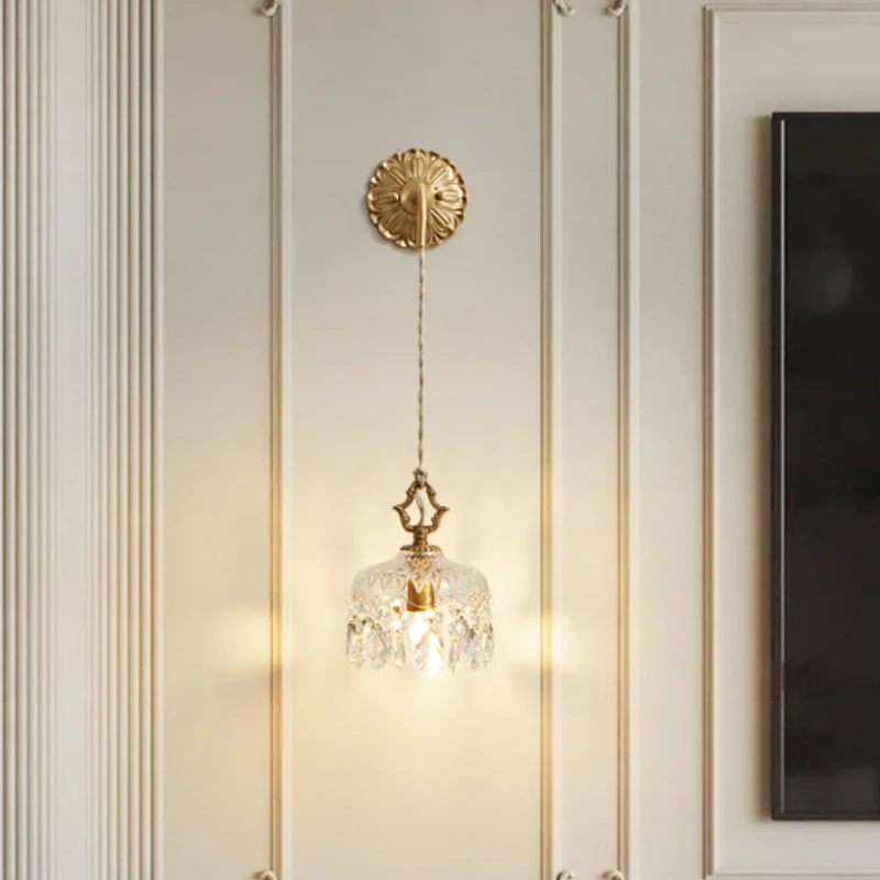 Modern retro glass wall lamp LED Scorce indoor luxury crystal light room side table living room coffee table wall lamp
Modern retro glass wall lamp LED Scorce indoor luxury crystal light room side table living room coffee table wall lamp