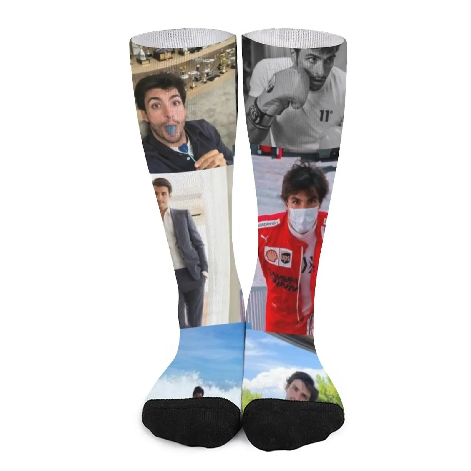 

Carlos Sainz jr collage Socks Women's warm socks non-slip soccer socks snow socks for Women