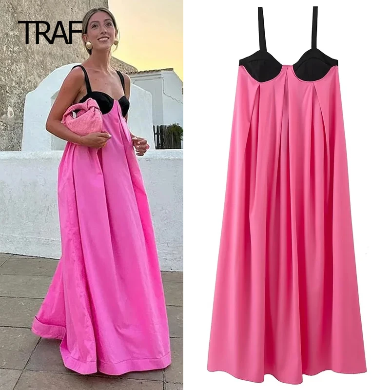TRAF Midi Off Shoulder Sleeveless Backless Slip Dress Women Dresses Spring Summer 2024 Bow Patchwork Dress Elegant Evening Dress
TRAF Midi Off Shoulder Sleeveless Backless Slip Dress Women Dresses Spring Summer 2024 Bow Patchwork Dress Elegant Evening Dress