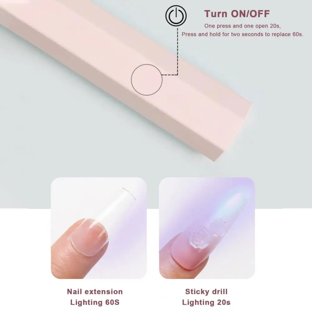 Convenient User-friendly One-key Start Compact Size Quick Dry UV LED Nail Lamp Polish Gel Dryer Nail UV Lamp Cure Nail Gel
Convenient User-friendly One-key Start Compact Size Quick Dry UV LED Nail Lamp Polish Gel Dryer Nail UV Lamp Cure Nail Gel