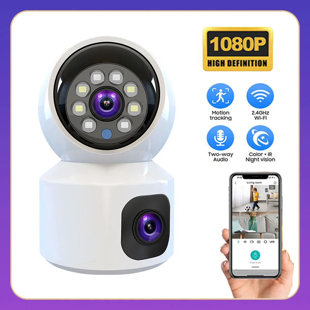 Мини-камера видеонаблюдения V380 Pro HD WiFi Беспроводная с двойным объективом 2 МП IP смарт-камера ночного видения для безопасности PTZ камера для помещений радионяня
Мини-камера видеонаблюдения V380 Pro HD WiFi Беспроводная с двойным объективом 2 МП IP смарт-камера ночного видения для безопасности PTZ камера для помещений радионяня