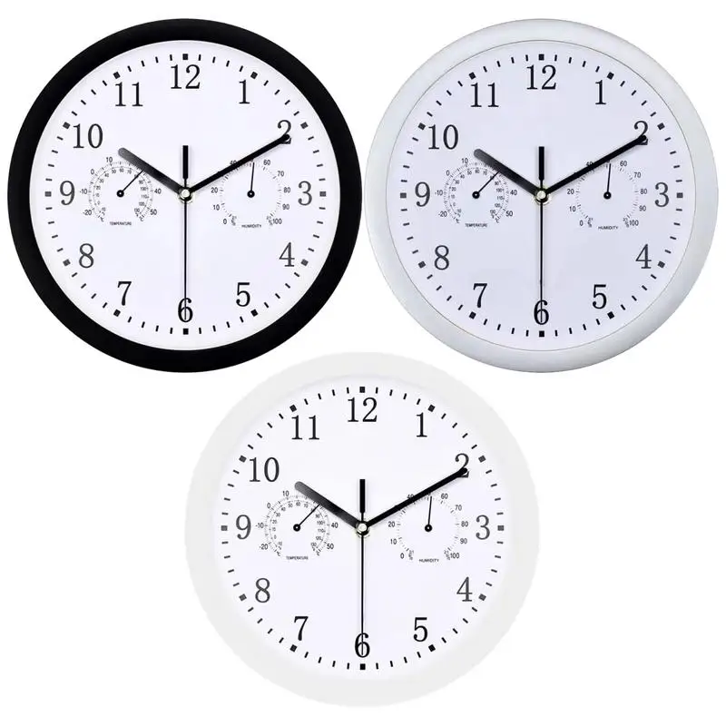Outdoor Clocks Waterproof 10 Inch Patio Clock Stylish Hygrometer Combo for Bathroom Decor Battery Operated and Silent Operation
Outdoor Clocks Waterproof 10 Inch Patio Clock Stylish Hygrometer Combo for Bathroom Decor Battery Operated and Silent Operation