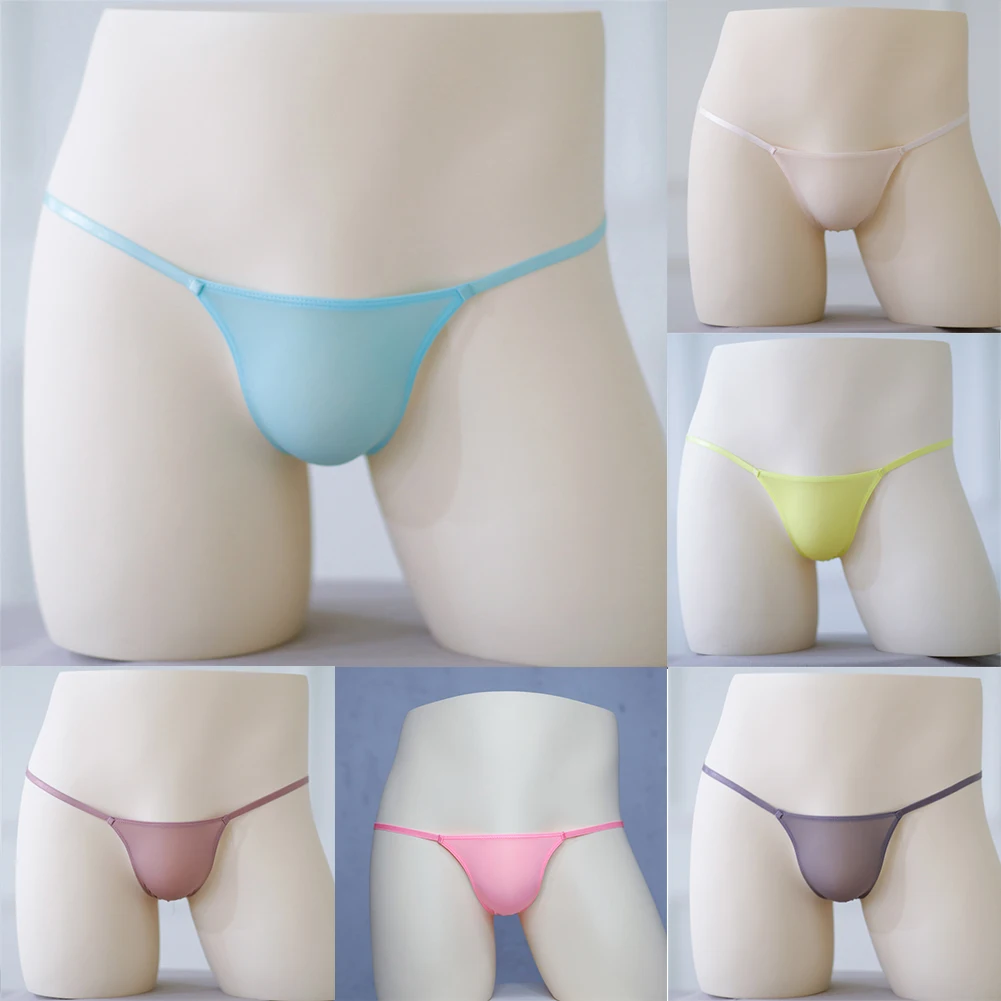 Hot Sexy Men's Pink T-Back G-strings Ice Silk Thongs Bikini Hombre Lingerie Male Elastic Underwear Sheer Beachwear Pouch Thong
Hot Sexy Men's Pink T-Back G-strings Ice Silk Thongs Bikini Hombre Lingerie Male Elastic Underwear Sheer Beachwear Pouch Thong