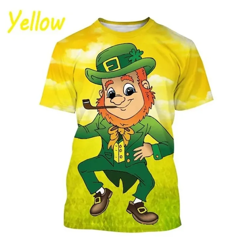 Новинка, Мужская футболка Leprechaun с 3D рисунком, модная повседневная футболка в стиле Св. Патрика, уличный Топ в стиле Харадзюку
Новинка, Мужская футболка Leprechaun с 3D рисунком, модная повседневная футболка в стиле Св. Патрика, уличный Топ в стиле Харадзюку
