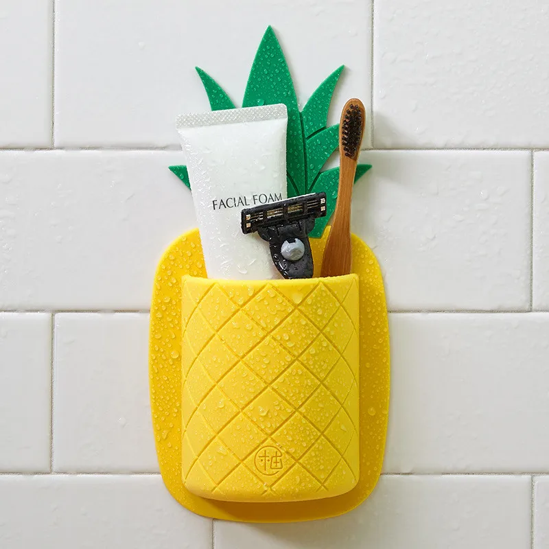 Pineapple Toothbrush Holder Strong Suction Bathroom Toothbrush Silica Gel Shelf Rack Wall Hanging Comb No Glue Storage Rack
Pineapple Toothbrush Holder Strong Suction Bathroom Toothbrush Silica Gel Shelf Rack Wall Hanging Comb No Glue Storage Rack