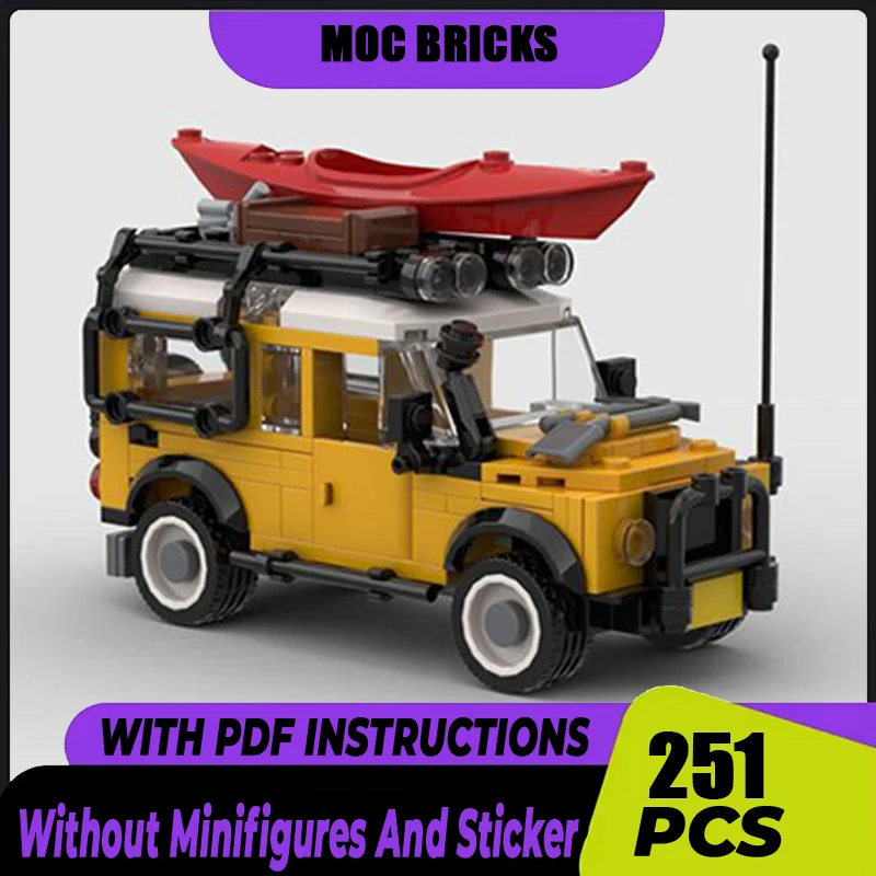 

Moc Building Bricks Mini Defender 110 Car Model Technology Modular City Car Blocks Construstion Toy DIY Set Assembly Gifts