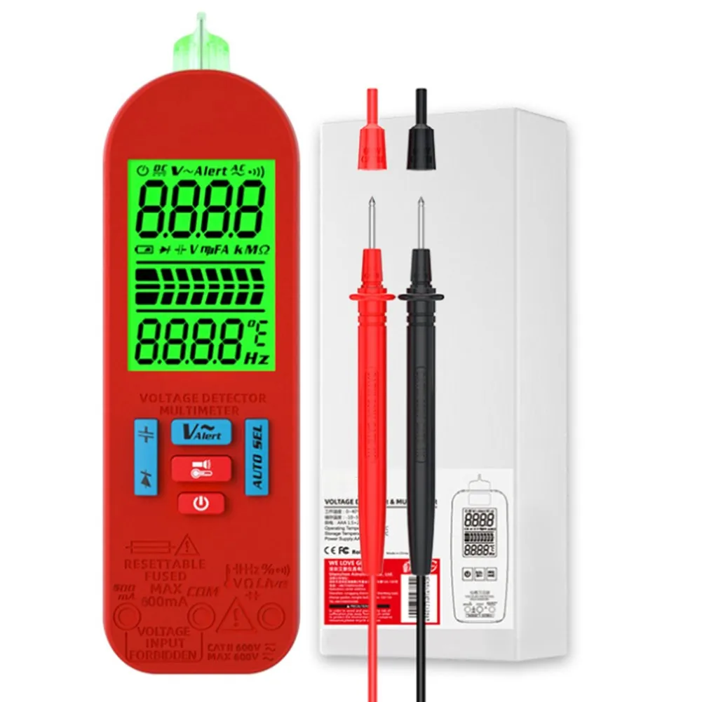 A2 Pocket Digital Multimeter Rechargeable Automatic Voltage Tester AC DC LCD Color Display USB Charging Convenient Size
A2 Pocket Digital Multimeter Rechargeable Automatic Voltage Tester AC DC LCD Color Display USB Charging Convenient Size