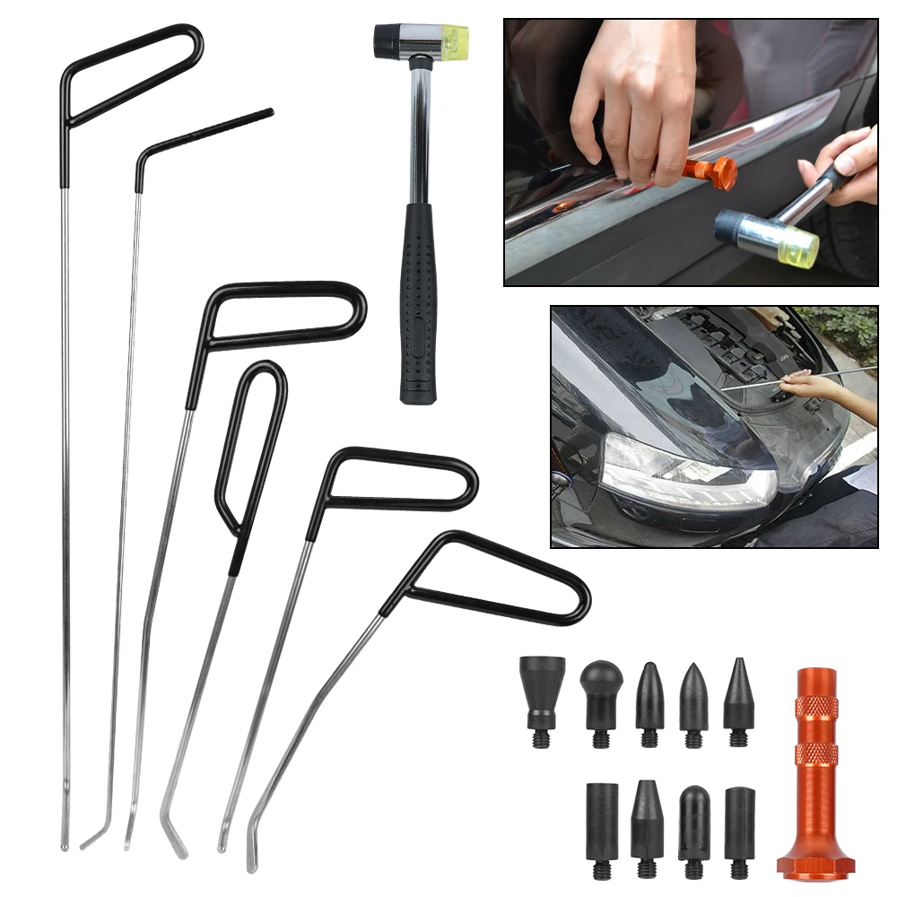 Hooks Rod Hammer Car Paintless Dent Removal Door Dent Ding Hail Fix Car Repair Tool Automotive Maintenance Tool Painless Tools
Hooks Rod Hammer Car Paintless Dent Removal Door Dent Ding Hail Fix Car Repair Tool Automotive Maintenance Tool Painless Tools