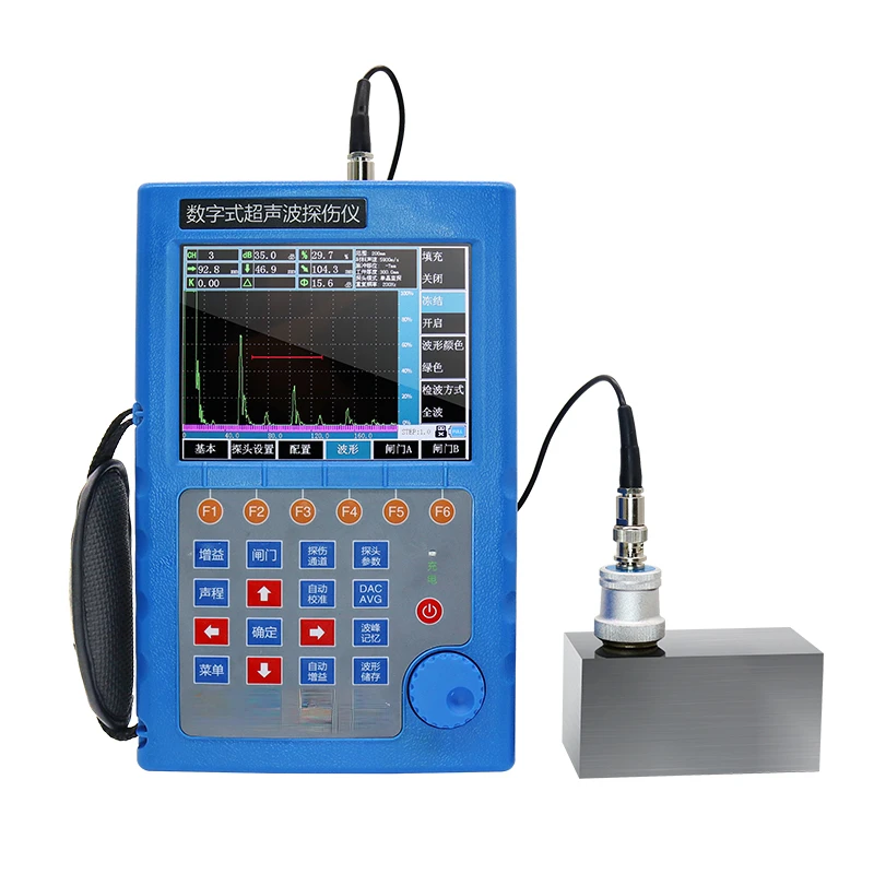 Ultrasonic flaw detector JITAI991 Steel structure flaw detector for weld defects and cracks of metal steel pipes.
Ultrasonic flaw detector JITAI991 Steel structure flaw detector for weld defects and cracks of metal steel pipes.