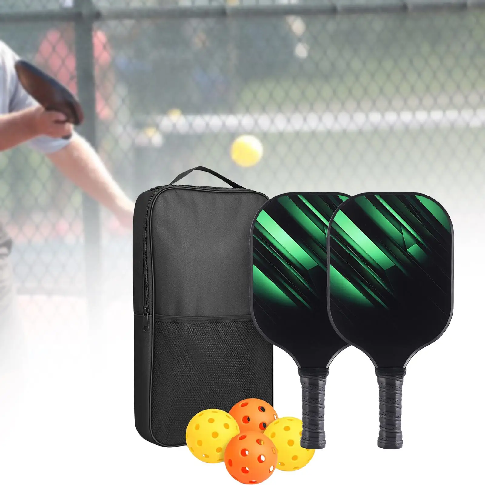 

Pickleball Racket Pickleball Set with Balls and Bag for Practice Indoor