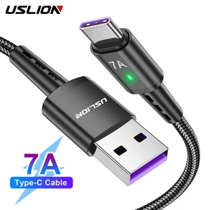 USB-кабель USLION 7A с поддержкой быстрой зарядки и передачи данных