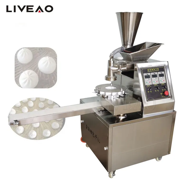 

220v 110v Automatic Steamed Stuffed Buns Machine Stainless Steel Chinese Momo Maker Filling Soup Bun Making Machine