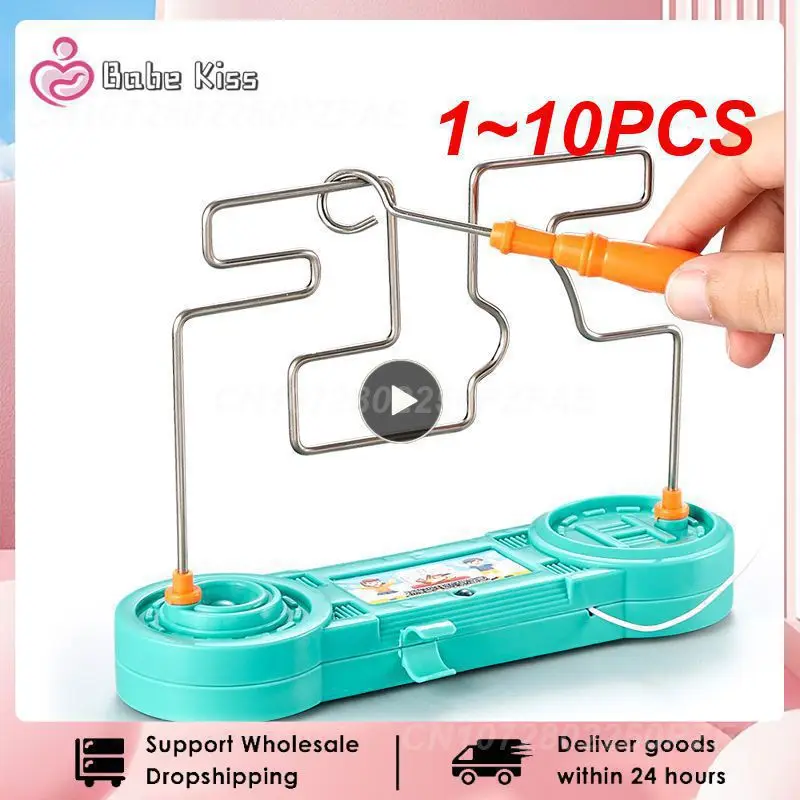 1~10PCS Kids Collision Electric Shock Toy Education Electric Touch Maze Game Party Funny Game Science Experiment Toys Children
1~10PCS Kids Collision Electric Shock Toy Education Electric Touch Maze Game Party Funny Game Science Experiment Toys Children