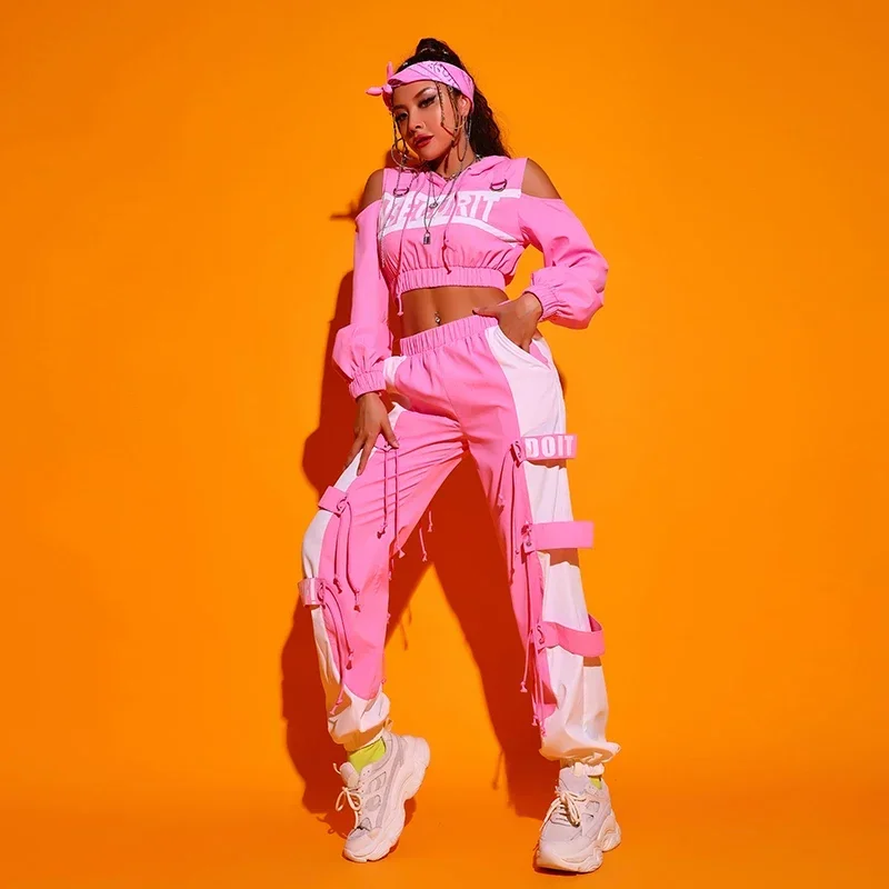 Hip Hop Dance Clothes For Adult Jazz Dance Wear Pink Dancer Outfit Designer Clothes Stage Costume Sexy DJ DS Clothing
Hip Hop Dance Clothes For Adult Jazz Dance Wear Pink Dancer Outfit Designer Clothes Stage Costume Sexy DJ DS Clothing