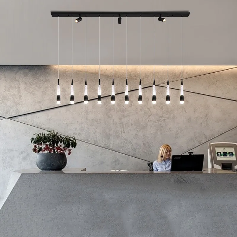 New LED front desk Pendant lamp Creative Restaurant pendant lamp Modern simple black/coffee cone Tube indoor Lighting fixture
New LED front desk Pendant lamp Creative Restaurant pendant lamp Modern simple black/coffee cone Tube indoor Lighting fixture