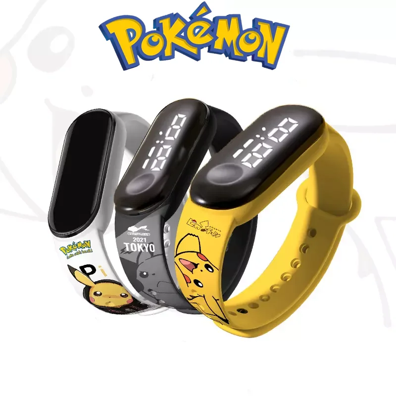Pokemon Digital Watch Anime Pikachu Squirtle Eevee Charizard Student Silicone LED Watch Kids Puzzle Toys Children Birthday Gifts
Pokemon Digital Watch Anime Pikachu Squirtle Eevee Charizard Student Silicone LED Watch Kids Puzzle Toys Children Birthday Gifts