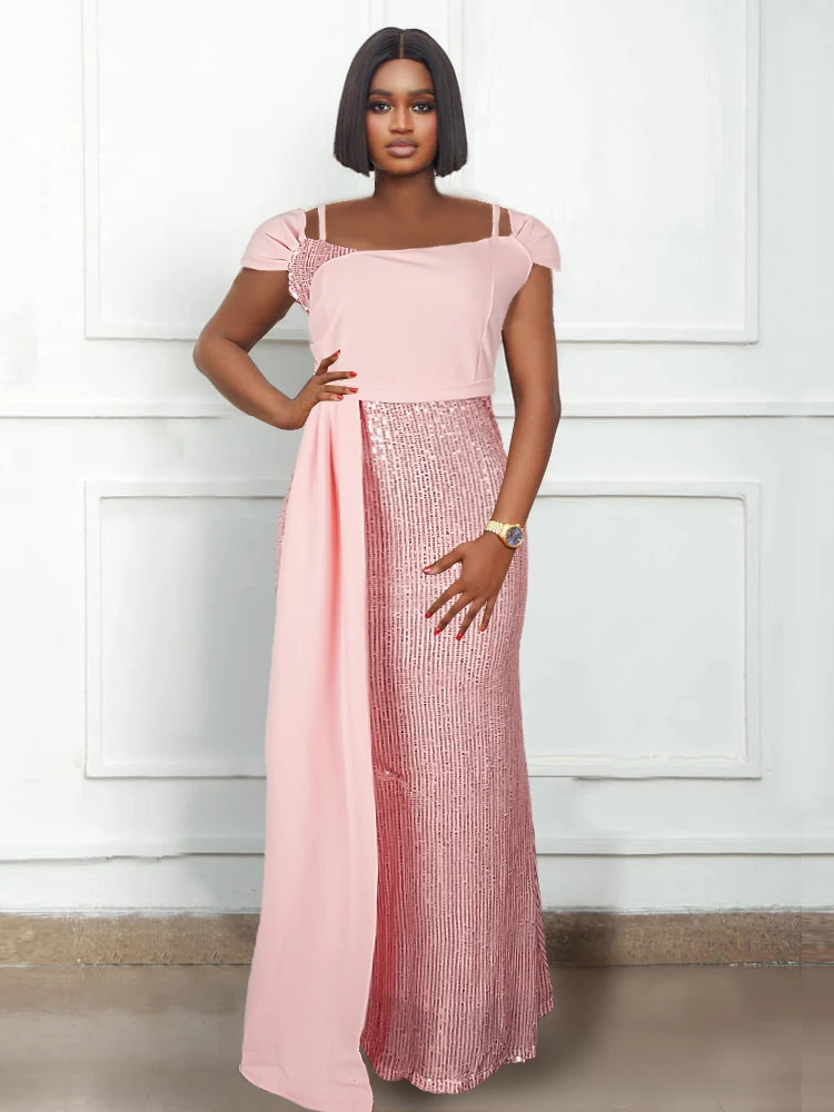 Off Shoulder Sexy Evening Dresses For Women Wedding Party Luxury Sequin Gown African Dashiki Outfits Elegant Bridesmaid Dress
Off Shoulder Sexy Evening Dresses For Women Wedding Party Luxury Sequin Gown African Dashiki Outfits Elegant Bridesmaid Dress