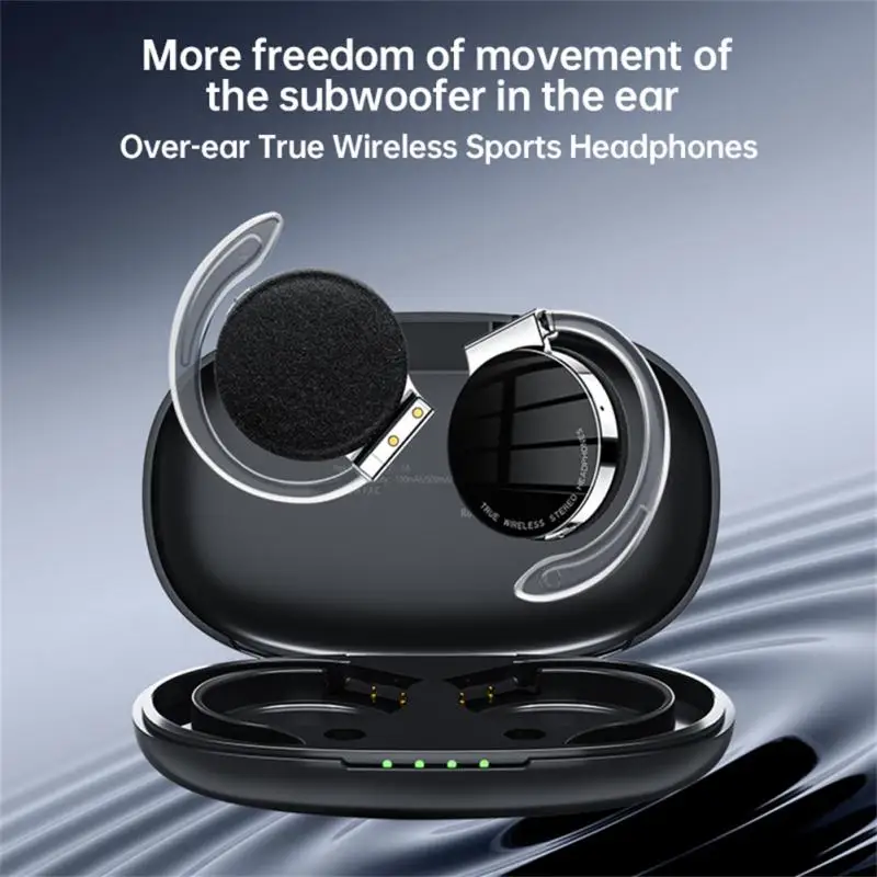 

TWS Earphones With Microphones Sport Ear Hook LED Display Wireless Headphones HiFi Stereo Earbuds