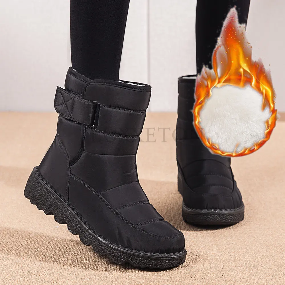 Women Boots Fashion Non-slip Snow High Platform Shoes Waterproof Low Heels Ankle Winter Female Cotton
Women Boots Fashion Non-slip Snow High Platform Shoes Waterproof Low Heels Ankle Winter Female Cotton