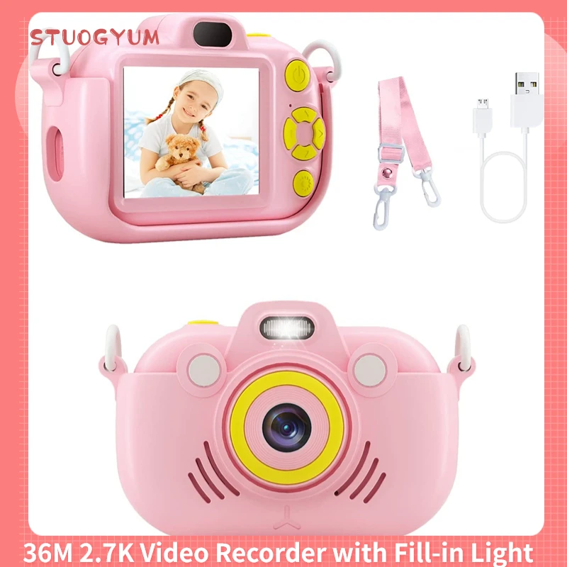 Kids Cameras Digital Camera for Child Cameras for Photography 36M 2.7K Video Recorder Camera with Fill-in Light Camera Toy
Kids Cameras Digital Camera for Child Cameras for Photography 36M 2.7K Video Recorder Camera with Fill-in Light Camera Toy