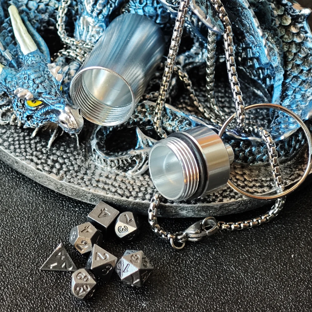 Металлический мини-набор игральных костей с металлическими портативными 7 шт. набор брелоков с ожерельем и искусственными металлическими играми D & D подарочный набор 
Металлический мини-набор игральных костей с металлическими портативными 7 шт. набор брелоков с ожерельем и искусственными металлическими играми D & D подарочный набор