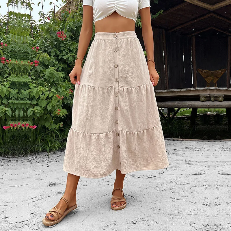 Vintage Solid Women's Skirts New Spring/summer Slim High Waist Clothing High Street A-LINE Patchwork Empire Women Skirt
Vintage Solid Women's Skirts New Spring/summer Slim High Waist Clothing High Street A-LINE Patchwork Empire Women Skirt