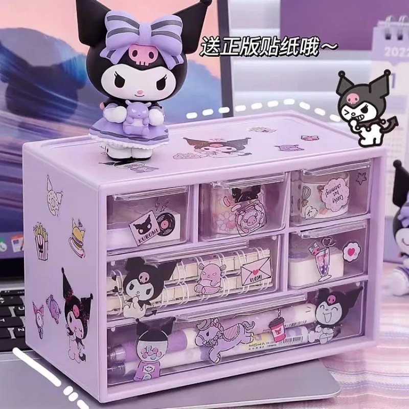 Sanrios Kuromis Multi-Layer 6 Palace Grid Storage Box Cartoon HelloKittys Table Drawer Cute My Melodys Jewelry Shelf Gifts
Sanrios Kuromis Multi-Layer 6 Palace Grid Storage Box Cartoon HelloKittys Table Drawer Cute My Melodys Jewelry Shelf Gifts