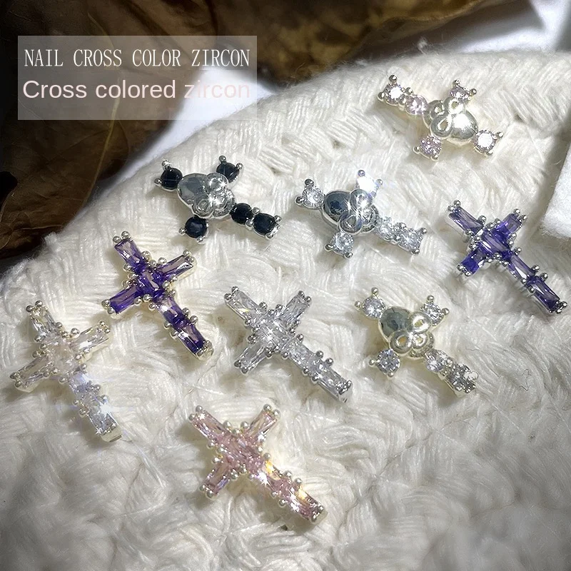 New Luxury Colorful Diamond Enhancements Vintage Punk Style Skull Head Cross 3D Personalized Fashion Nail Accessories Decoration
New Luxury Colorful Diamond Enhancements Vintage Punk Style Skull Head Cross 3D Personalized Fashion Nail Accessories Decoration