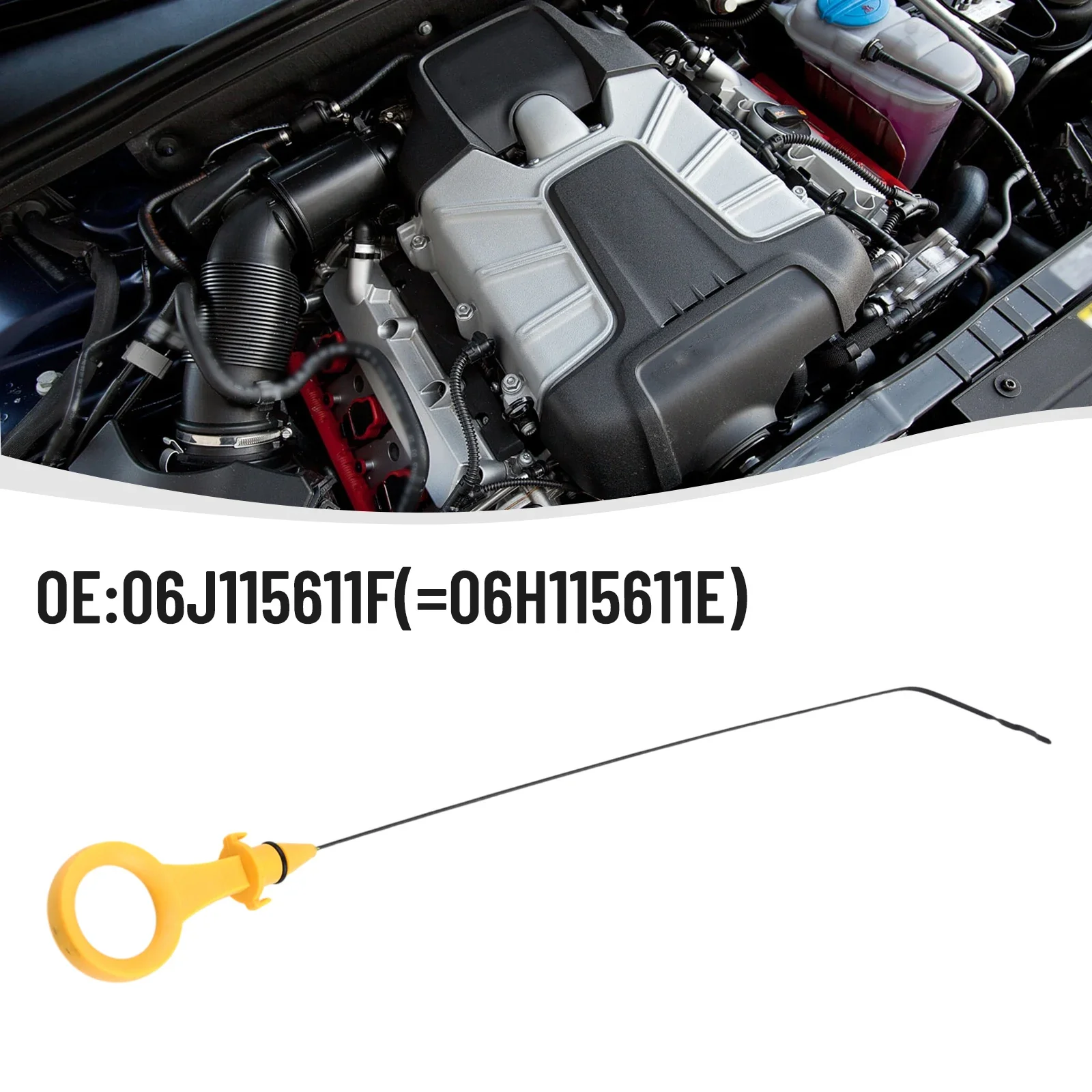 Car Dip Stick Oil Dipstick Engine Measurer Parts Replacement Tool Vehicle 06H-115-611-E 06H115611E New Practical Quality
Car Dip Stick Oil Dipstick Engine Measurer Parts Replacement Tool Vehicle 06H-115-611-E 06H115611E New Practical Quality