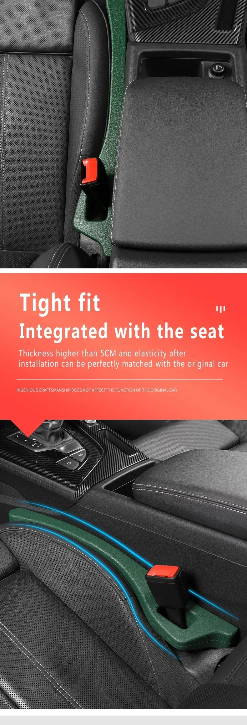 Car Seat Seam Plug Strip for Tesla Model 3 / S / X / Y / P100D S870f6e9fd4bf43aca2d743f24f9e45d1E