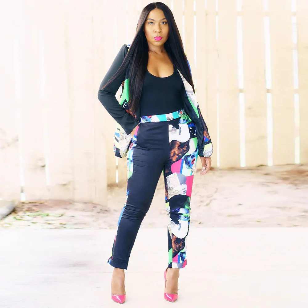 Zoctuo Autumn Winter Leopard Floral Print Outfits For Women Long Sleeve Cardigan Blazer And Jogger Pants Fashion 2 Piece Sets 
Zoctuo Autumn Winter Leopard Floral Print Outfits For Women Long Sleeve Cardigan Blazer And Jogger Pants Fashion 2 Piece Sets