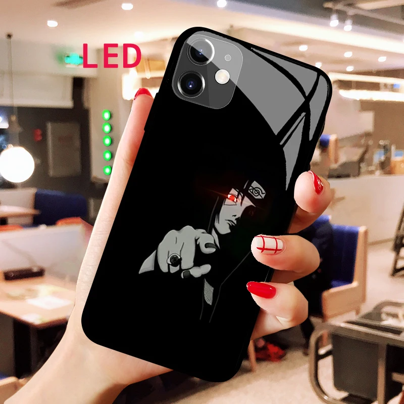 Светящийся чехол из закаленного стекла для Apple iphone 13 14 Pro Max Puls mini с японским аниме Наруто, Модный чехол со светодиодной подсветкой
Светящийся чехол из закаленного стекла для Apple iphone 13 14 Pro Max Puls mini с японским аниме Наруто, Модный чехол со светодиодной подсветкой