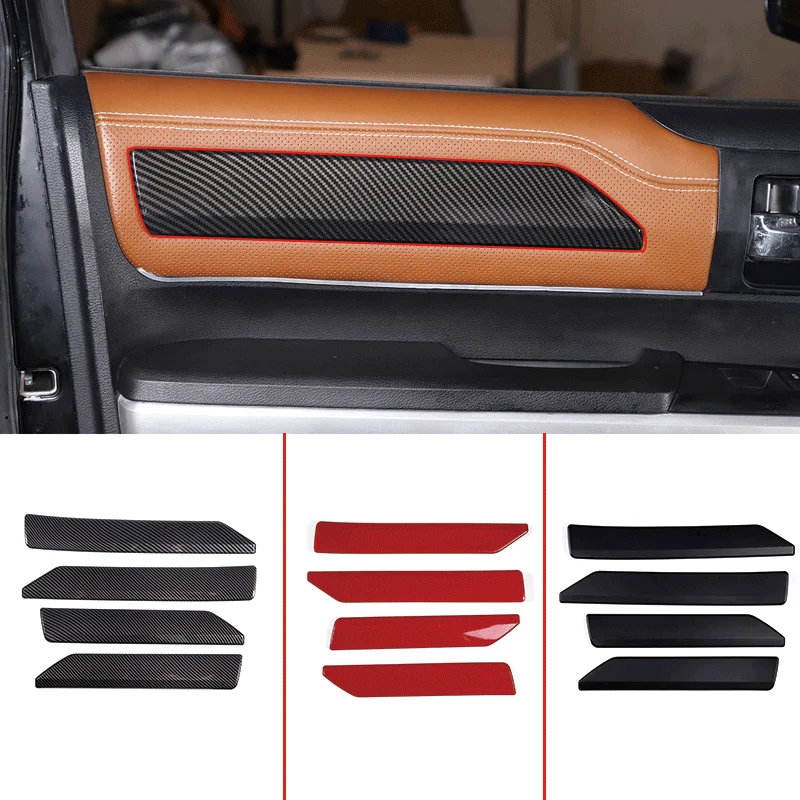 For 2015-2021 Toyota Tundra ABS carbon fiber car styling interior door panel trim sticker car interior protection accessories 
For 2015-2021 Toyota Tundra ABS carbon fiber car styling interior door panel trim sticker car interior protection accessories
