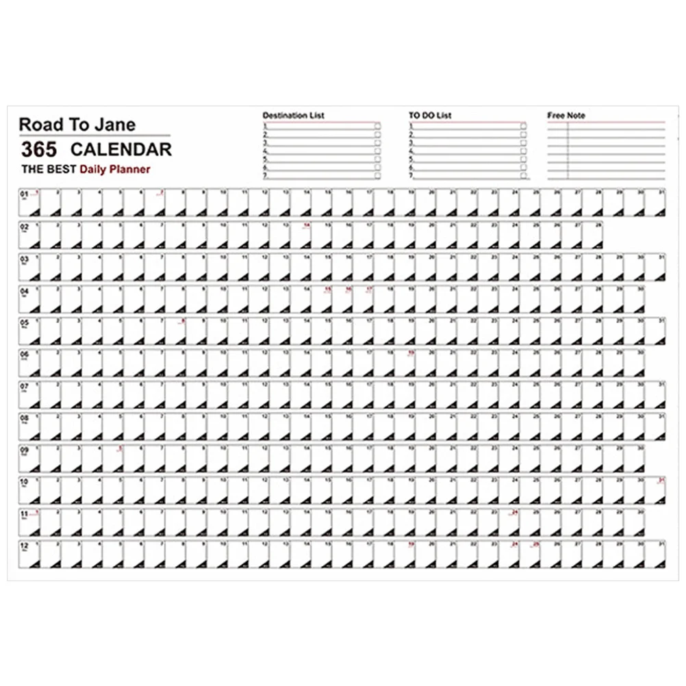 Creative Agenda Calendar for Home Hanging Planning English Calendar Wall Calendar
Creative Agenda Calendar for Home Hanging Planning English Calendar Wall Calendar