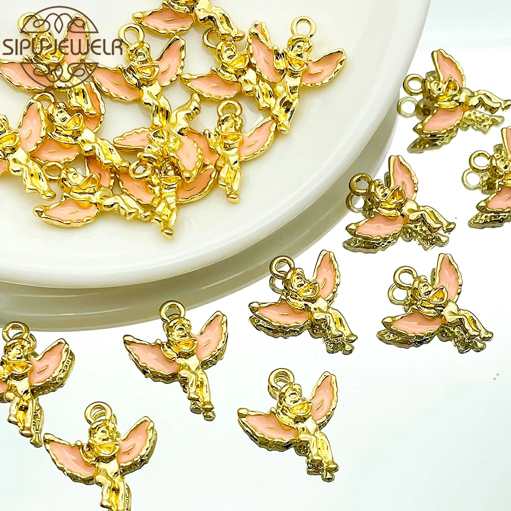 10Pcs 18X18MM Alloy Enamel Angel Statue Charm For Making Fashion Jewelry Fine Necklace Pendants Earring Bracelet DIY Accessories
10Pcs 18X18MM Alloy Enamel Angel Statue Charm For Making Fashion Jewelry Fine Necklace Pendants Earring Bracelet DIY Accessories