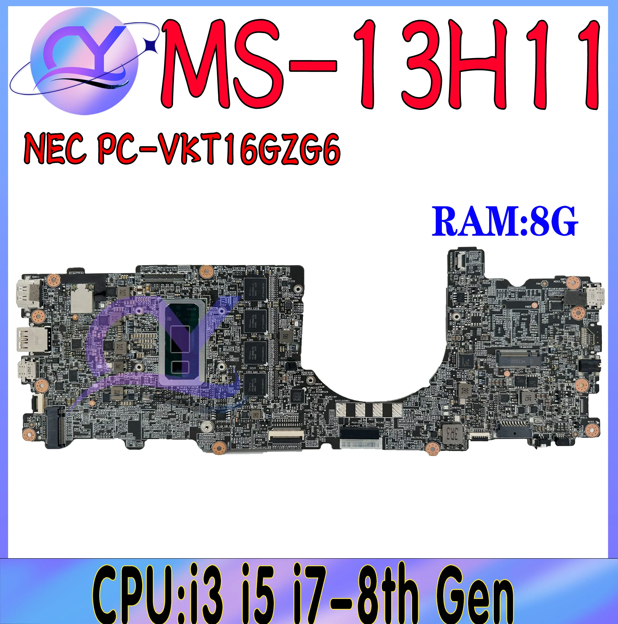 MS-13H11 Laptop Motherboard For MSI MS-13H1 Notebook Mainboard With I3-8145U I5-8265U I7-8565U UMA RAM-8GB 100% Working
MS-13H11 Laptop Motherboard For MSI MS-13H1 Notebook Mainboard With I3-8145U I5-8265U I7-8565U UMA RAM-8GB 100% Working