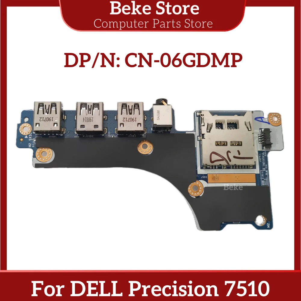 

Beke New Original For DELL 7510 USB Audio SD Card Reader Board CN-06GDMP 06GDMP 6GDMP LS-C543P C543P Fast Ship