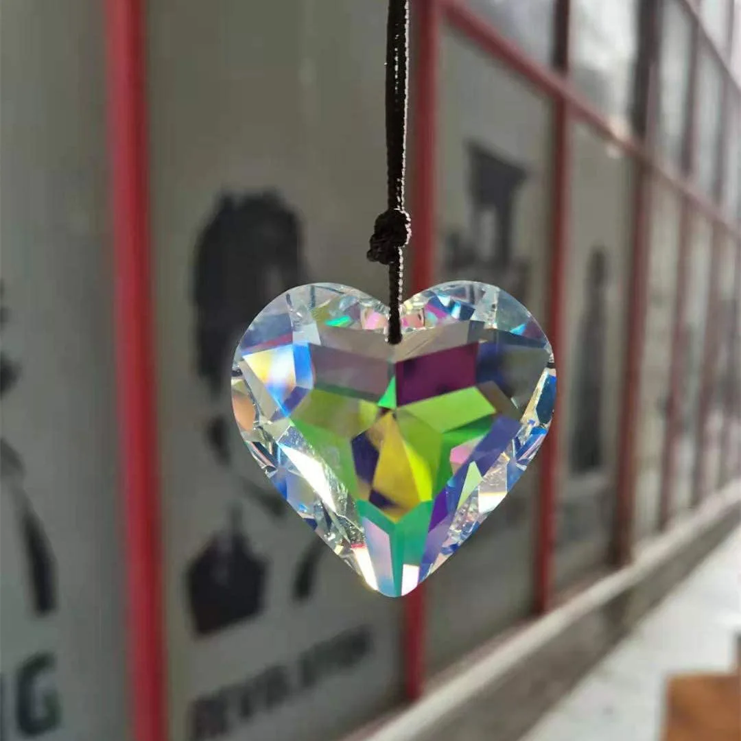 Crystals Wind Chime Suncatcher Golden Heart Pendant AB Prism Stained Glass Ornament Chakras Crafts Home Garden Decoration
Crystals Wind Chime Suncatcher Golden Heart Pendant AB Prism Stained Glass Ornament Chakras Crafts Home Garden Decoration