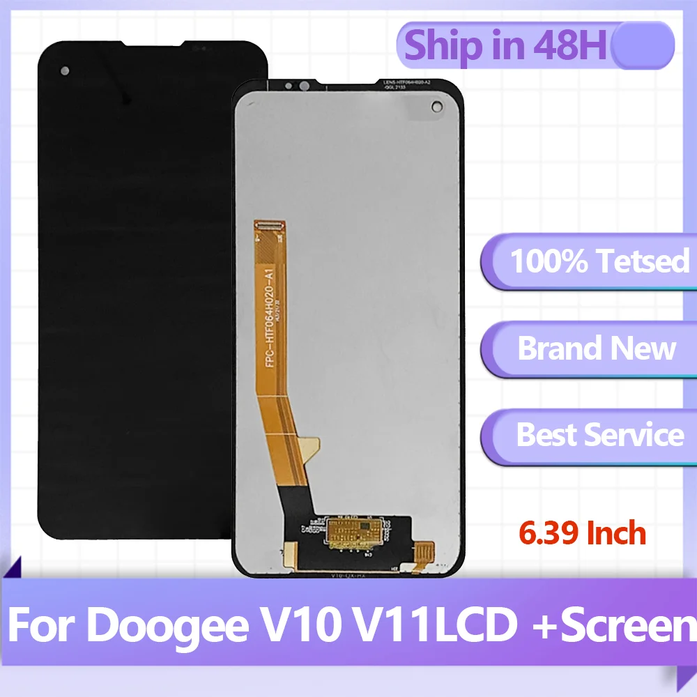 

6.39 Inch New Original DOOGEE V10 LCD Display+Touch Screen Digitizer Assembly100% Tested for V11 Replacement